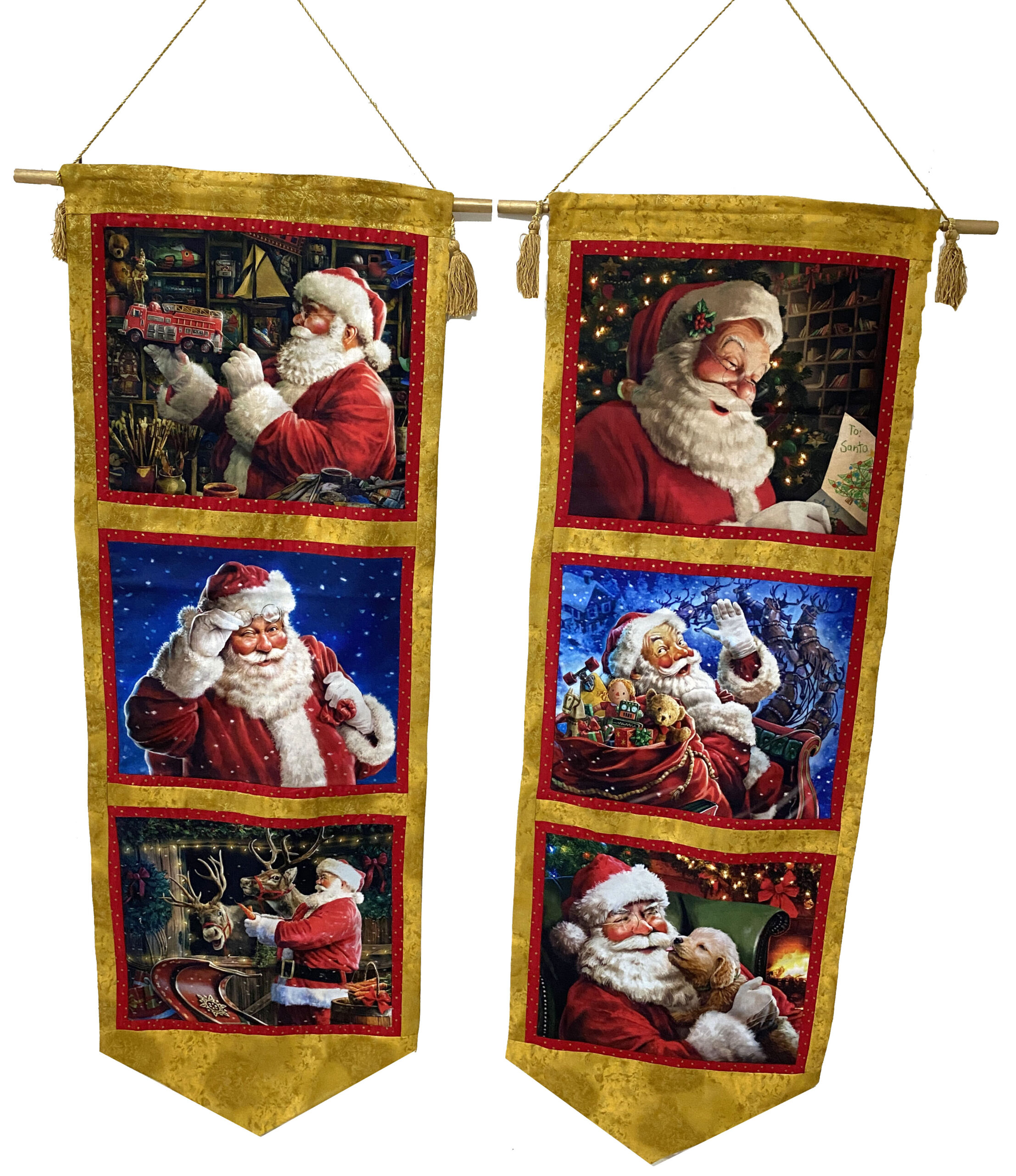Santa Gold Set of 2