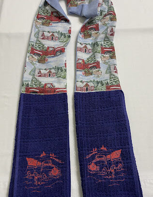 Christmas Barn Blue